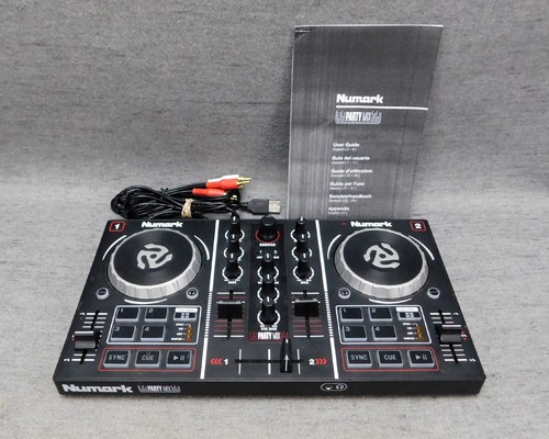 Numark Party Mix Double Deck DJ Controller Mixer Loop/Sampler USB Works Used