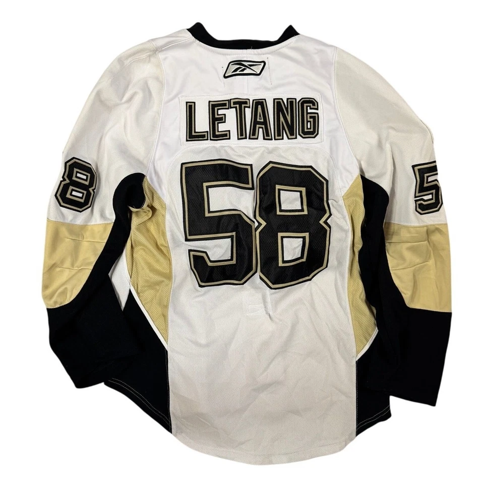 Camiseta Reebok CCM Pittsburgh Penguins Kris Letang #58 NHL Hockey Talla 52 Foto 2 de 4