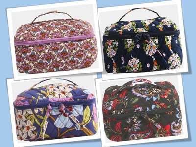 Vera Bradley Brush Up Cosmetic Case Essential Ultralight Choice Patterns NEW
