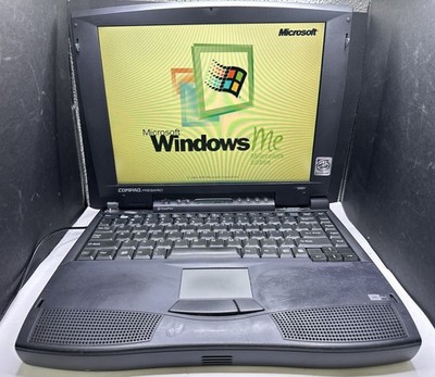 VINTAGE COMPAQ PRESARIO 1681 WIN ME LAPTOP W/ AC ADAPTER, STRICTLY AS IS,