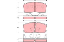 Plaquette de frein Daihatsu APPLAUSE