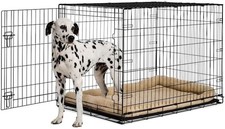 1-Door Dog Crate X-Large 42" L X 28.5" W X 30.5" H Black: with Handles