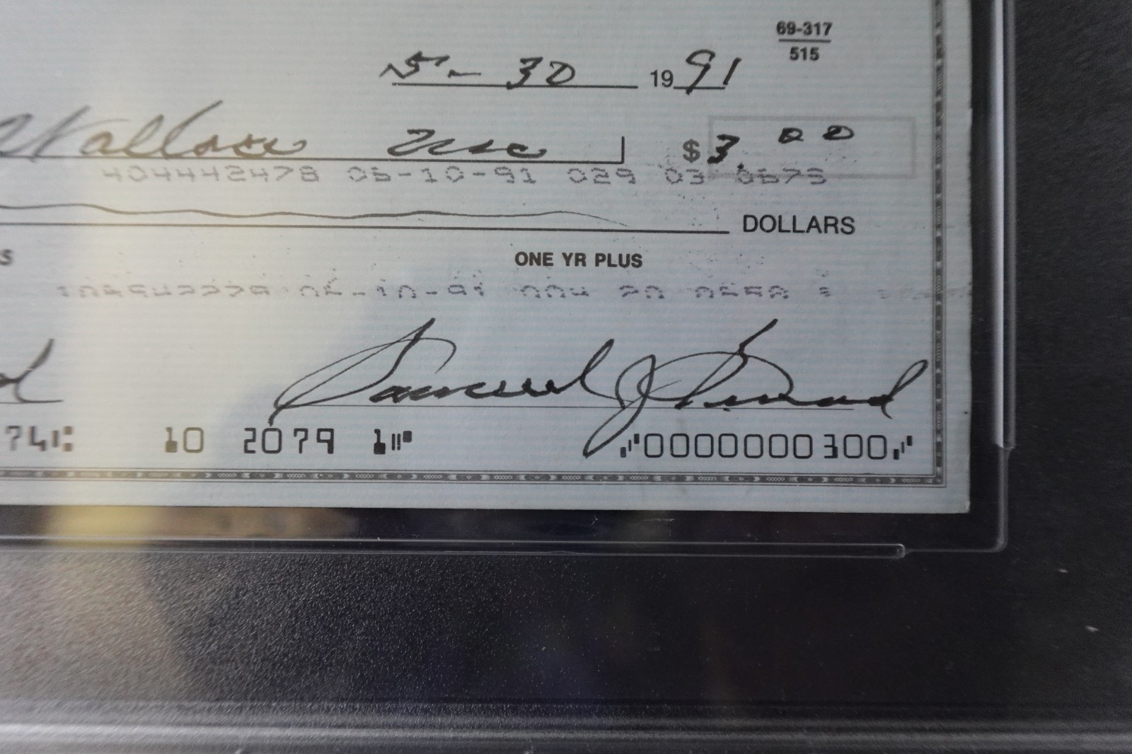 Sam Snead Professional PGA Golf Champion Autographed Signed Bank Check PSA SLAB GR10 