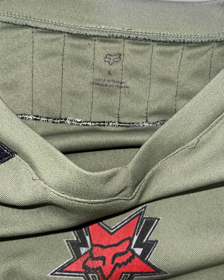 Fox Riders Co Verde Oliva 3/4 Longitud MTB Jersey Talla Grande Bicicleta de Montaña Camisa Foto 4 de 4