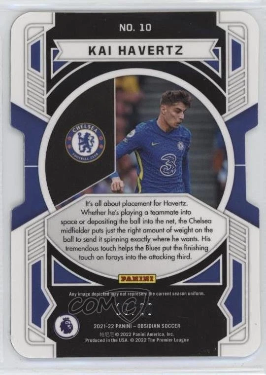 2021-22 Panini Obsidian Equinox Electric Etch Red /20 Kai Havertz #10 - Image 2 of 2