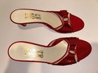 Salvatore Ferragamo Red Heel Round Toe Slip Mule Pumps US 8.5 — photo 5