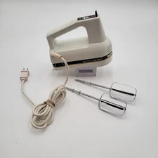 KitchenAid 7 Seven Speed Digital Hand Handheld Mixer KHM7TWH5 ~ WITH BEATERS