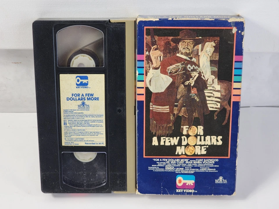 For A Few Dollars More VHS Key Video 60s Spaghetti Western - Image 3 of 4