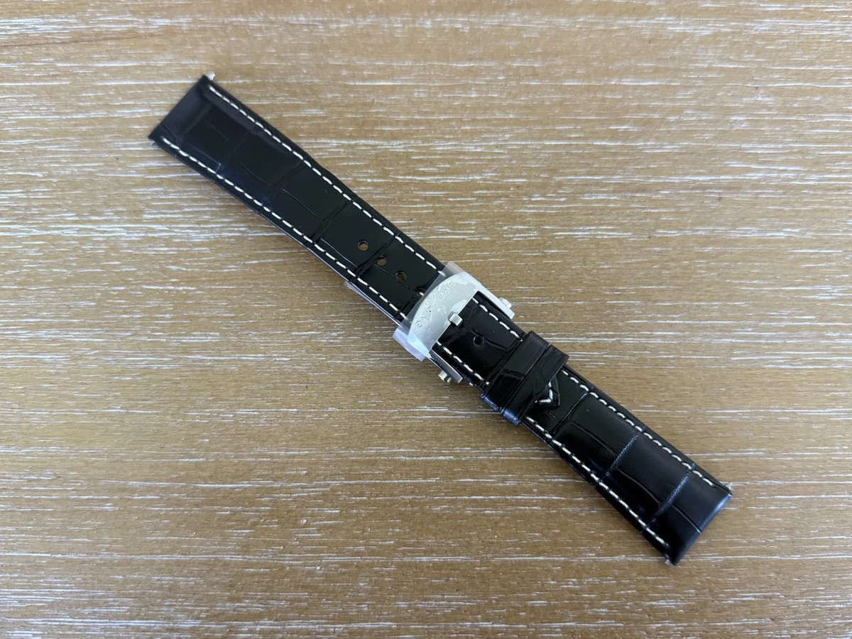 Breitling Leather 22 mm Band Width Wristwatch Bands for sale | eBay