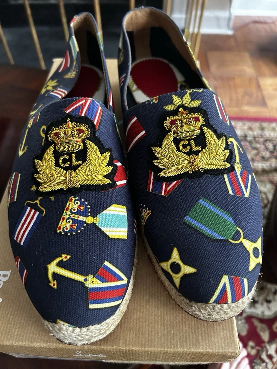 Christian Louboutin Women's Espadrille Blue Casual Shoes for Men