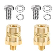 2PCS Battery Terminal Connectors Set, Auto Battery M8 Top Side Post Terminal