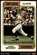 1974 Topps #241 Glenn Beckert Padres VARIATION 3 - VG