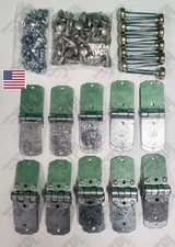 30 Pack Todco Door Repair Kit Overhead Truck - Hinges + 1" Rollers & Hardware!