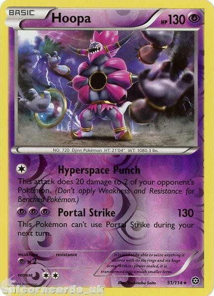 Hoopa 51/114 :: Steam Siege ::  Reverse Holo Mint Pokemon Card
