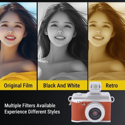 Compact Retro Digital Camera 1080P 0.96 Inch Color Screen Tiny Vintage Keyc FJBJ
