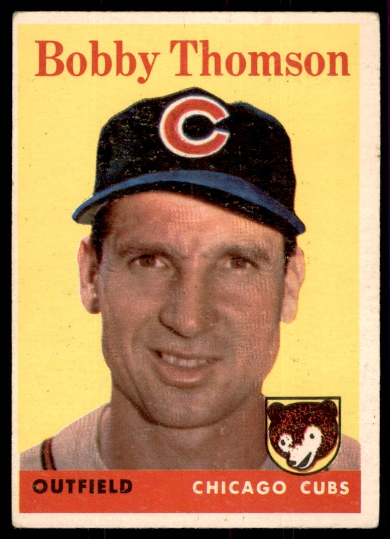 1958 Topps #430  BOBBY THOMSON  Chicago Cubs  VGEX