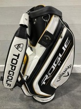Brand new Callaway Rogue ST Tour Staff Bag in the striking black white and gold