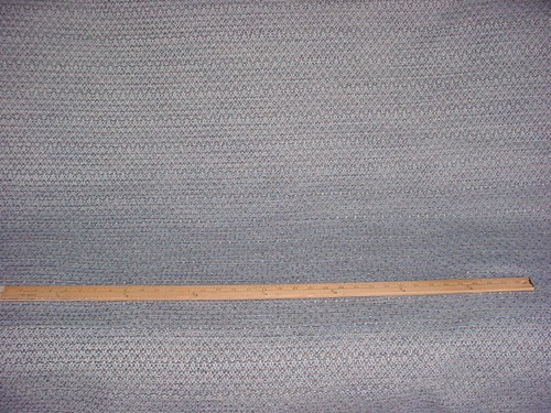 3-3/4Y KRAVET SMART 30962 TEXTURED CHENILLE TWEED BLUE SMOKE UPHOLSTERY FABRIC - Picture 4 of 4