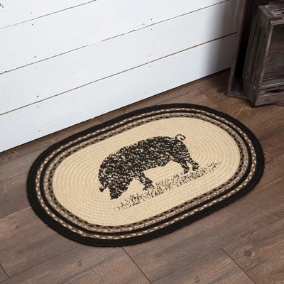 Kitchen Rug Rooster Farm Yellow Green Sunflower Accent Slice Indoor Decor Mat