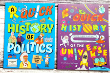 The Quick History of The Universe & Politics Book Lot of 2 TPB (Chartwell 2022).