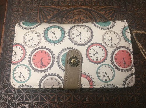 Sweet Candy Wallet Multiple Clock Print Purse Steampunk BNiB - Picture 3 of 12