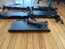 8-Channel Mixer with 8 Shure SLX4 G5 Wireless Microphone Receivers 494-518 MHz