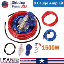 1500W 8 Gauge Car Audio Kit Cable Amp Amplifier Install RCA Subwoofer Sub Wiring