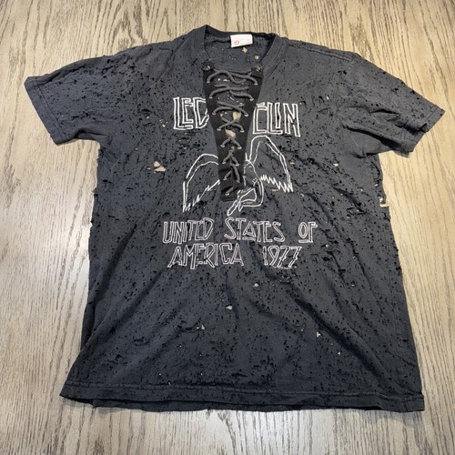 Led Zeppelin Ripped Bravado V-Neck Open T-Shirt Sexy Hot Vintage Rare Women’s S - 第 2/23 張圖片