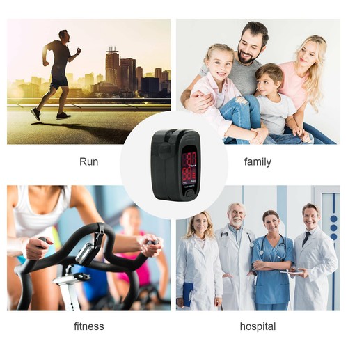 Pulse Oximetro LED SPO2 punta di dita monitor saturazione sangue ossigeno, custodia, softbag - Foto 6 di 12