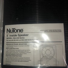 Nutone ISA-448 Black intercom speaker New Sealed