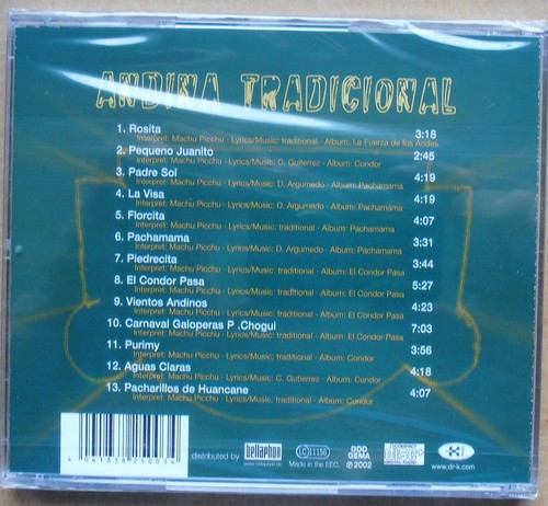 Andina Tradicional Vol.1 (2002) - Machu Picchu - CD neu & OVP - Picture 2 of 2