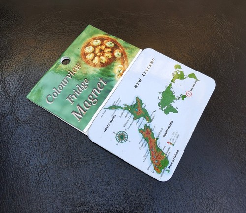 KÜHLSCHRANKMAGNET SOUVENIR NEUSEELAND KARTE BEDRUCKT - Bild 3 von 5