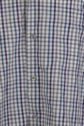 Alfani Teal Multi Performance Checked Dress Shirt 17.5 32-33 XL - 第 3/3 張圖片