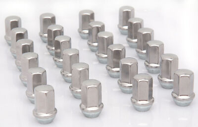New Set Of 24 GM Chevy Suburban Factory Polished 14x1.5 Lug Nuts 9596070