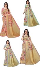 Women's Art Silk Saree with Blouse Material