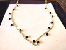 black spinel necklace, Natural Black spinel Gemstone black spinel choker 4-4 MM