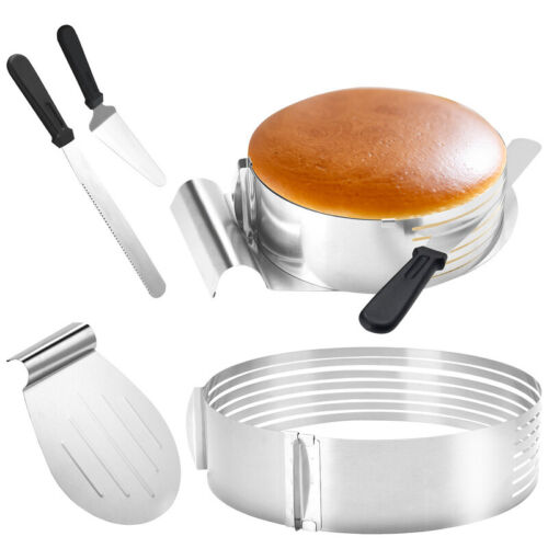 Juego de pasteles de 4 piezas cortador de pasteles accesorios para hornear accesorios de cocina ayuda para cortar pasteles - Imagen 1 de 10