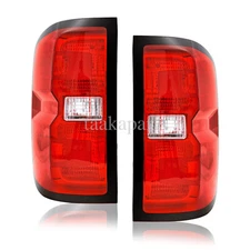 Rear Brake Tail Lights For 2014-2019 Chevy Silverado 1500 2500 Driver&Passenger