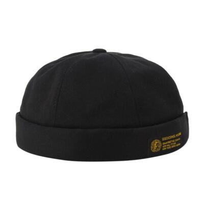 UK Fashion Hip Hop Docker Pumpkin Cap Damen Herren Krempe Streetwear Skullcap