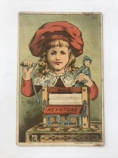 Trade Card Keystone Wringers Lovell Manufacturing Philadelphia Doll￼￼