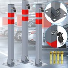 Absperrpfosten 1-5 Set Klappbar Parkplatzsperre Einbetonieren abschließbar