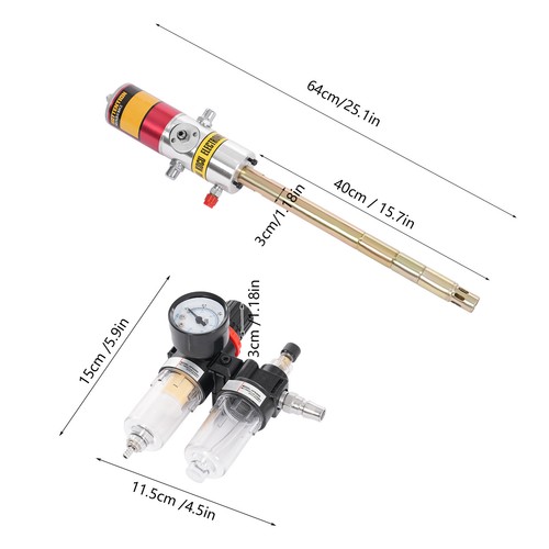 Grease Pump 50:1 Air Pneumatic Compressed Gun High Pressure Butter Pump - Picture 7 of 24
