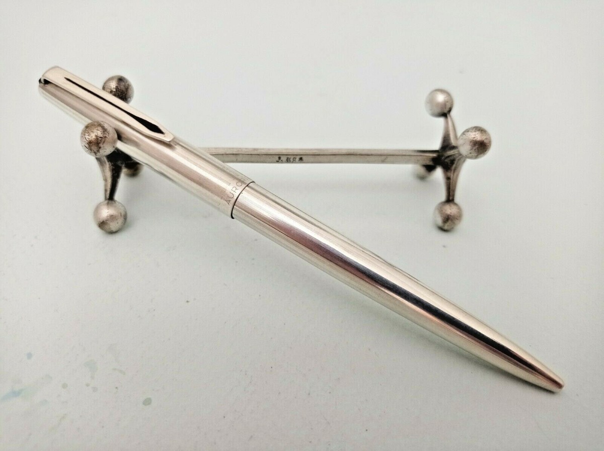 Stylo Bille Aurora 98 En Argent Massif 925 - Rare - Occasion Avec Recharge