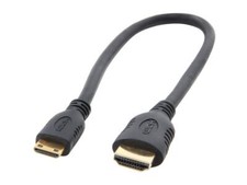 StarTech.com HDMIACMM1 1 ft. Black High Speed HDMI Cable with Ethernet Male to
