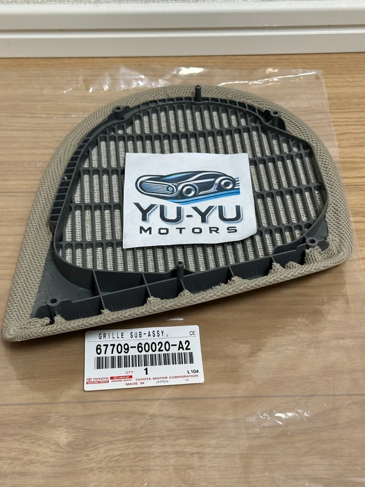 Lexus Genuine LX470 Land Cruiser Cygnus Front Left Door Speaker Grille Beige OEM Foto 4 de 4