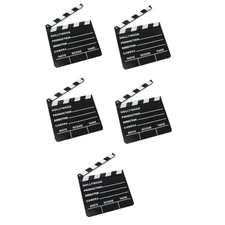 5 Pack New Hollywood Clapboard Clapper Clap Board Movie Sign Director Chalkboard