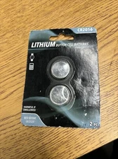 e-circuit 3V lithium batteries button cell double pack cr2016 NEW