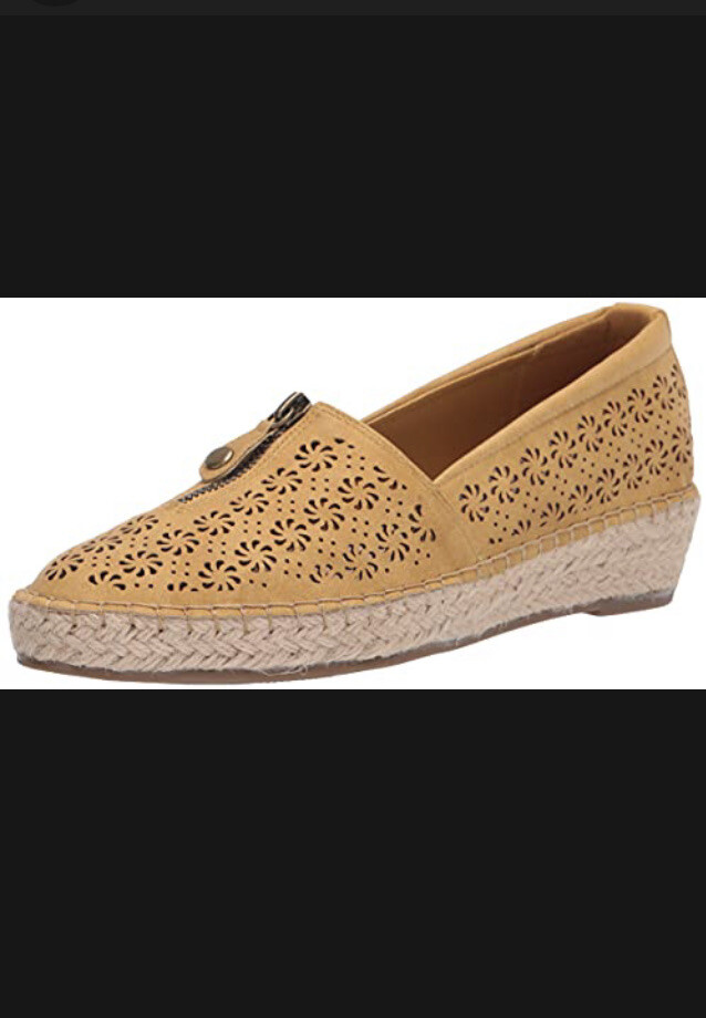 PANTOFOLA D’ORO Sneaker donna Easy Street espadrillas zeppa nuove con scatola taglia 10 giallo medio