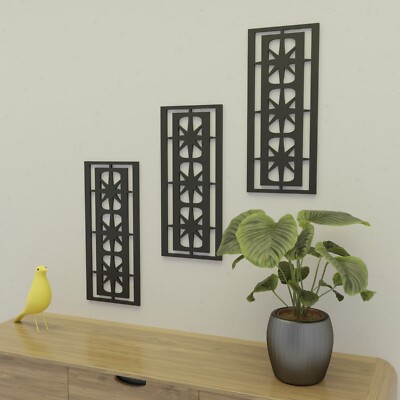 Mid Century Modern Starlight Ovals MIDMOD Outdoor Indoor Wall Art Panels Retro