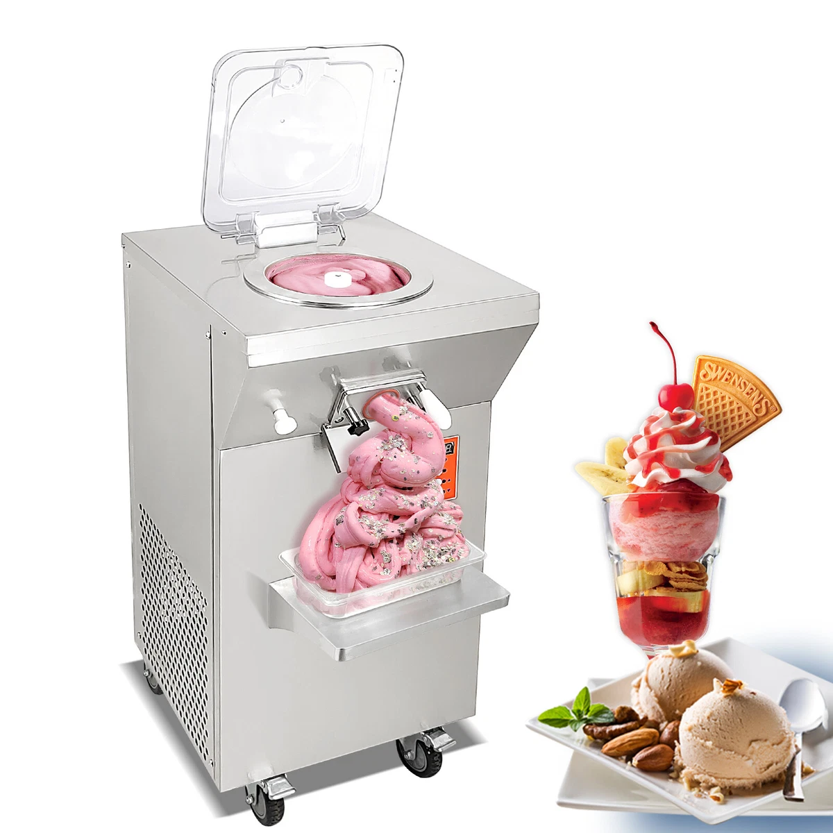 Kolice 110V Commercial Gelato ice Cream Maker Italian ice Machine